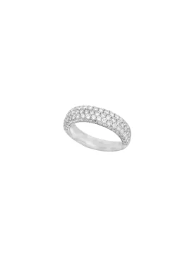 2.00ct Diamond 18K Gold Pave Band Ring