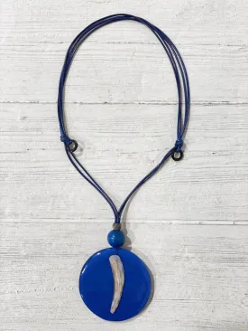 Alisha D Resin Pendant Necklace Adjustable Cord