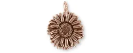 Aster Jewelry 14k Rose Gold Handmade Aster Flower Charm  AST1-CRG