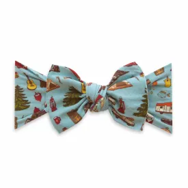 Baby Bling Bows PRINTED KNOT--GOIN' CAMPIN'