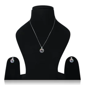 Beautiful Design SIlver Necklace Set For Women's