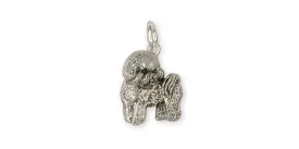 Bichon Frise Charm Jewelry Sterling Silver Handmade Dog Charm BF15-C