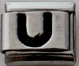 Black Letter U 9mm Charm