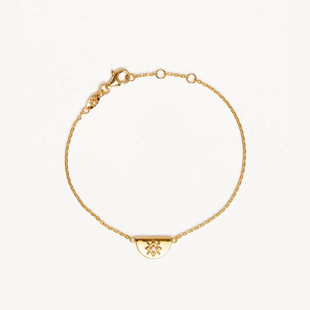 By Charlotte Lotus Bracelet, Gold or Silver