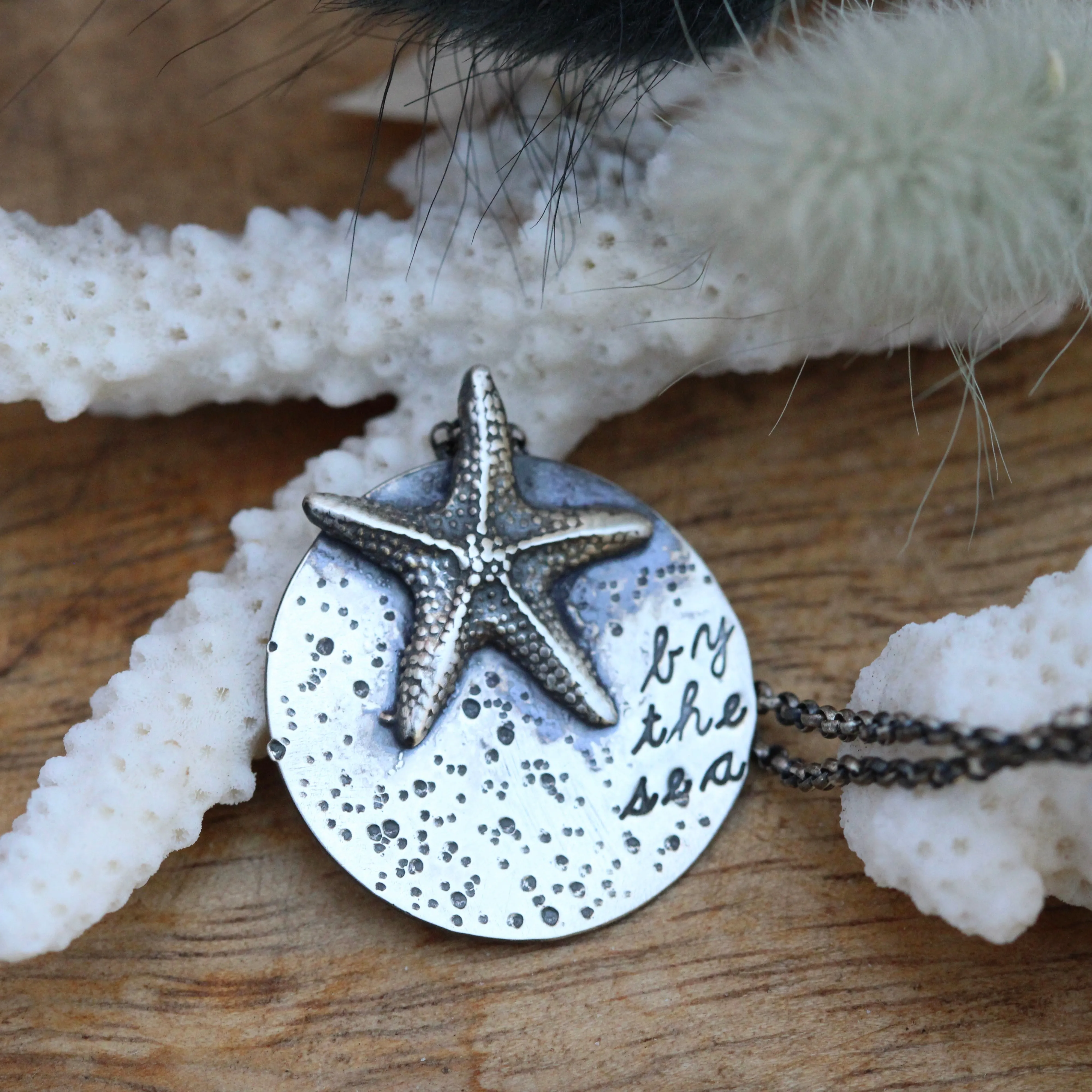 By the Sea sterling silver starfish necklace  Beach Comber Collection