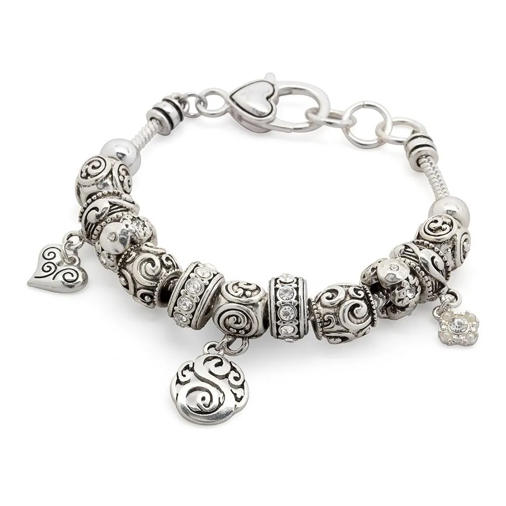 Charm Bracelet Initial S