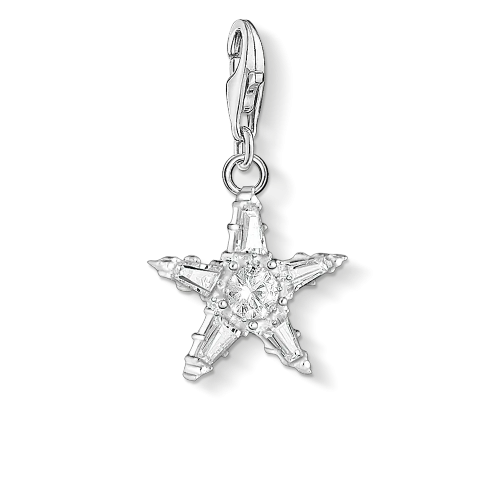 CHARM CLUB STERLING SILVER COSMOS STAR CHARM