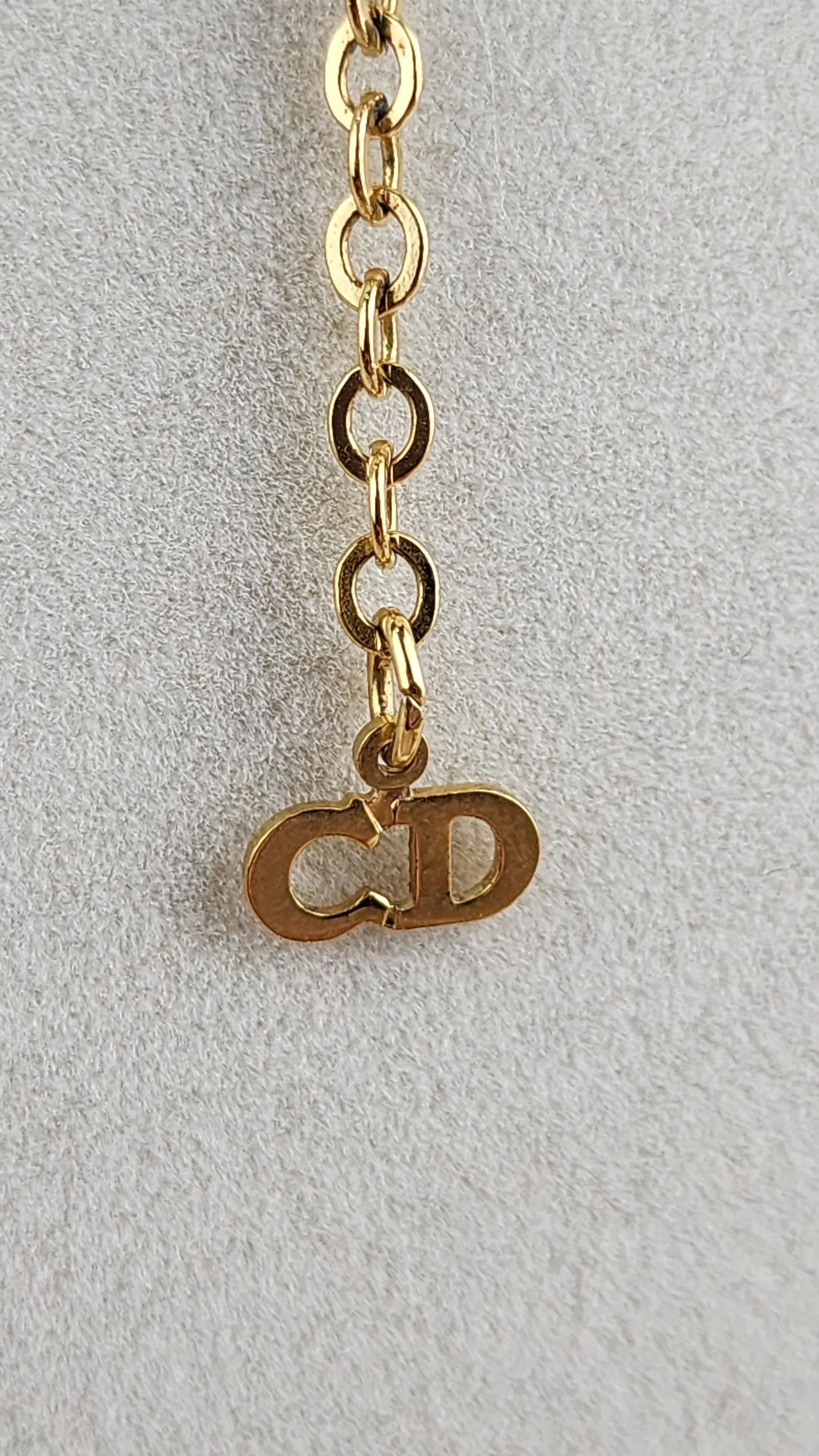 Christian Dior Monogram Pendant Necklace