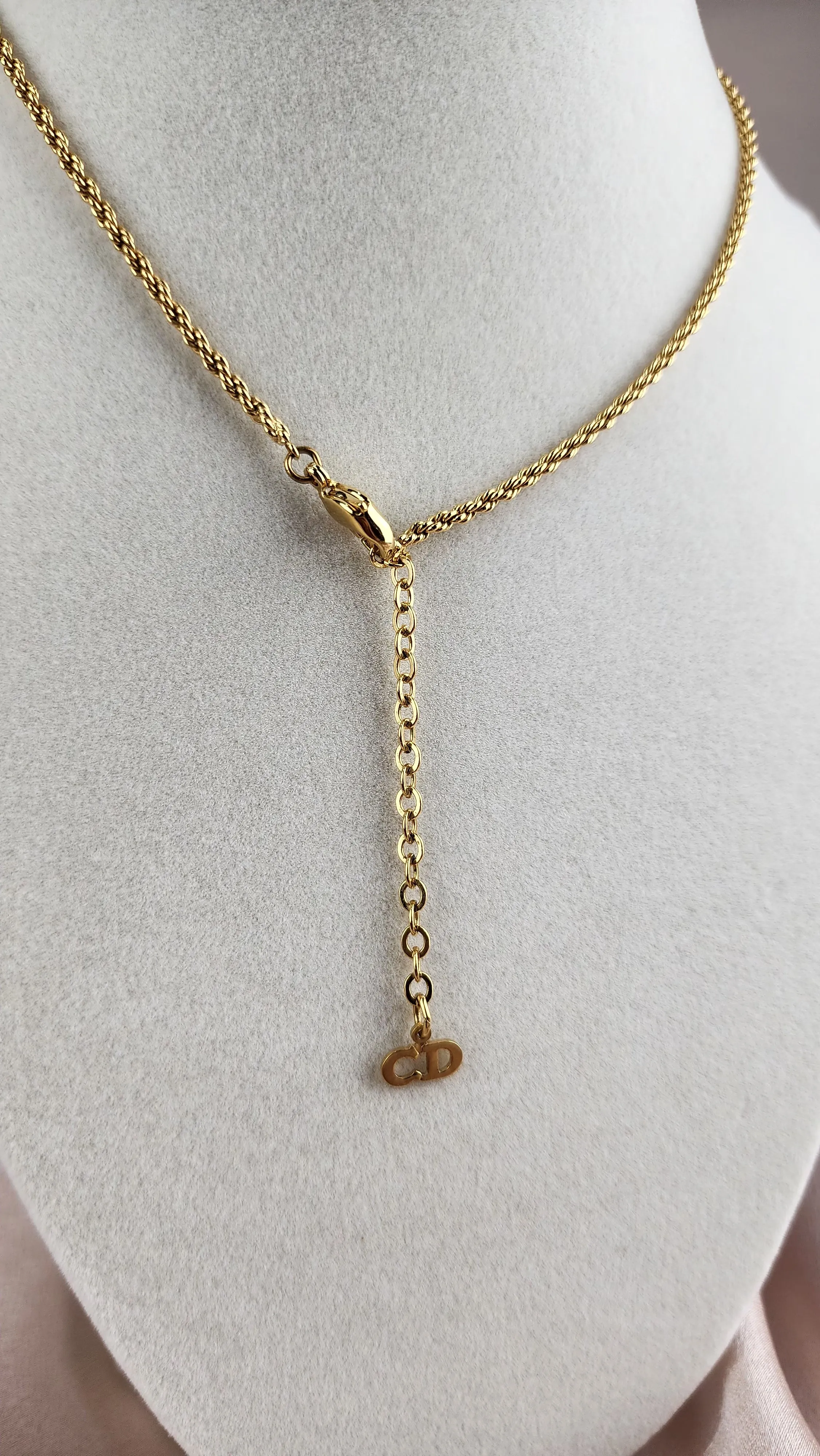 Christian Dior Monogram Pendant Necklace