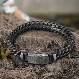 Classic Stainless Steel Biker Bracelet