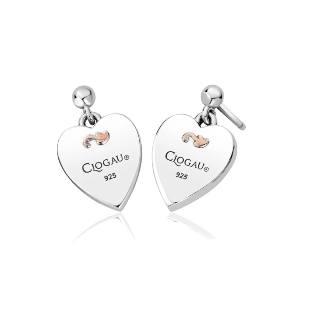 Clogau Tree of Life Heart Stud Earrings