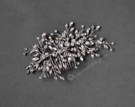 Crystal Bridal Hair Comb with Marquise Jewels