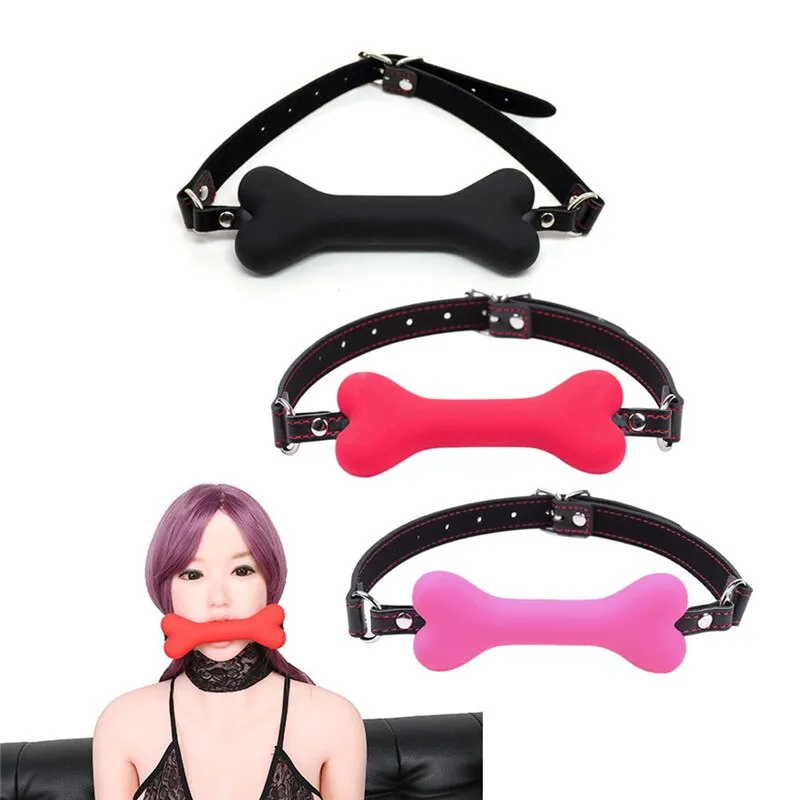 Cute Ball Gag Mouth Dog Bone Ball Gag