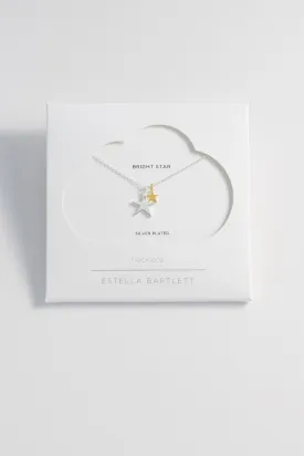 Double Hand Drawn Star Necklace