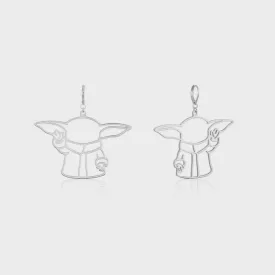 Grogu Outline Drop Earrings