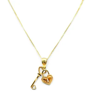 HEART AND LOCK NECKLACE