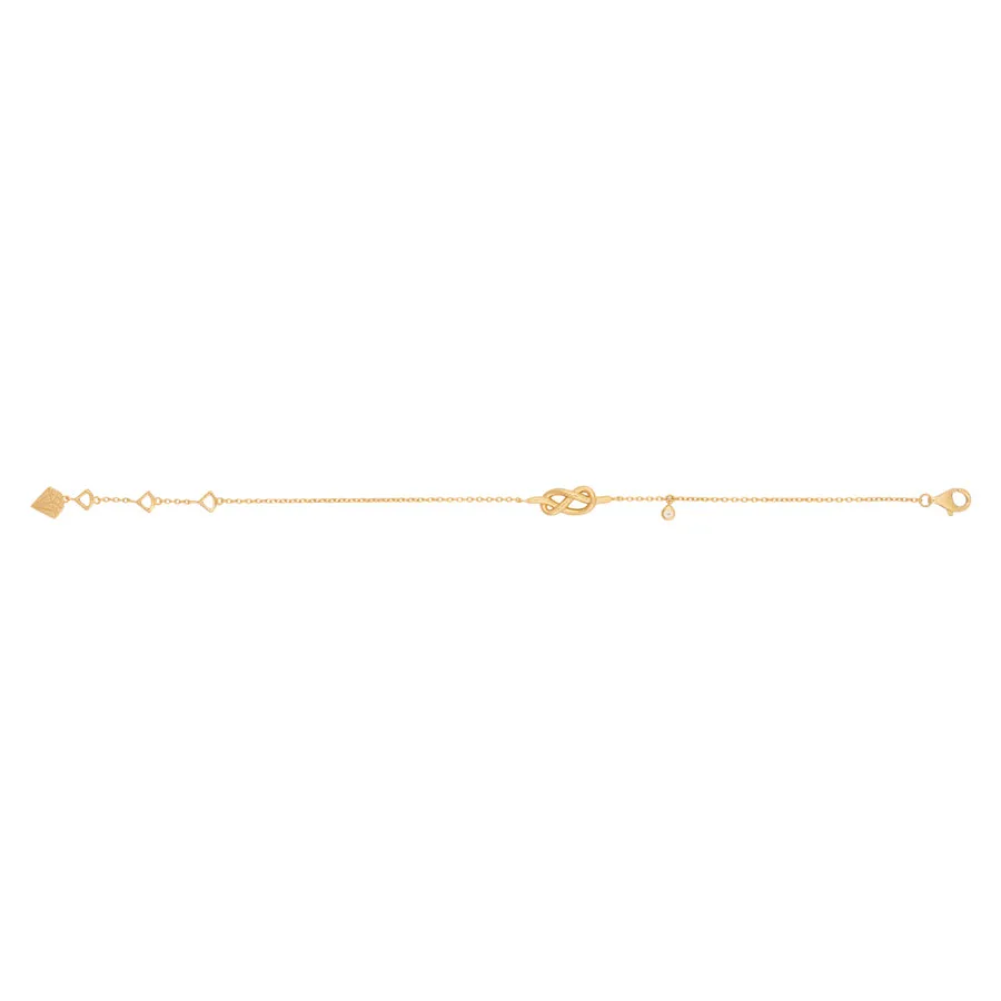 Infinity Knot 14K Gold Vermeil Bracelet