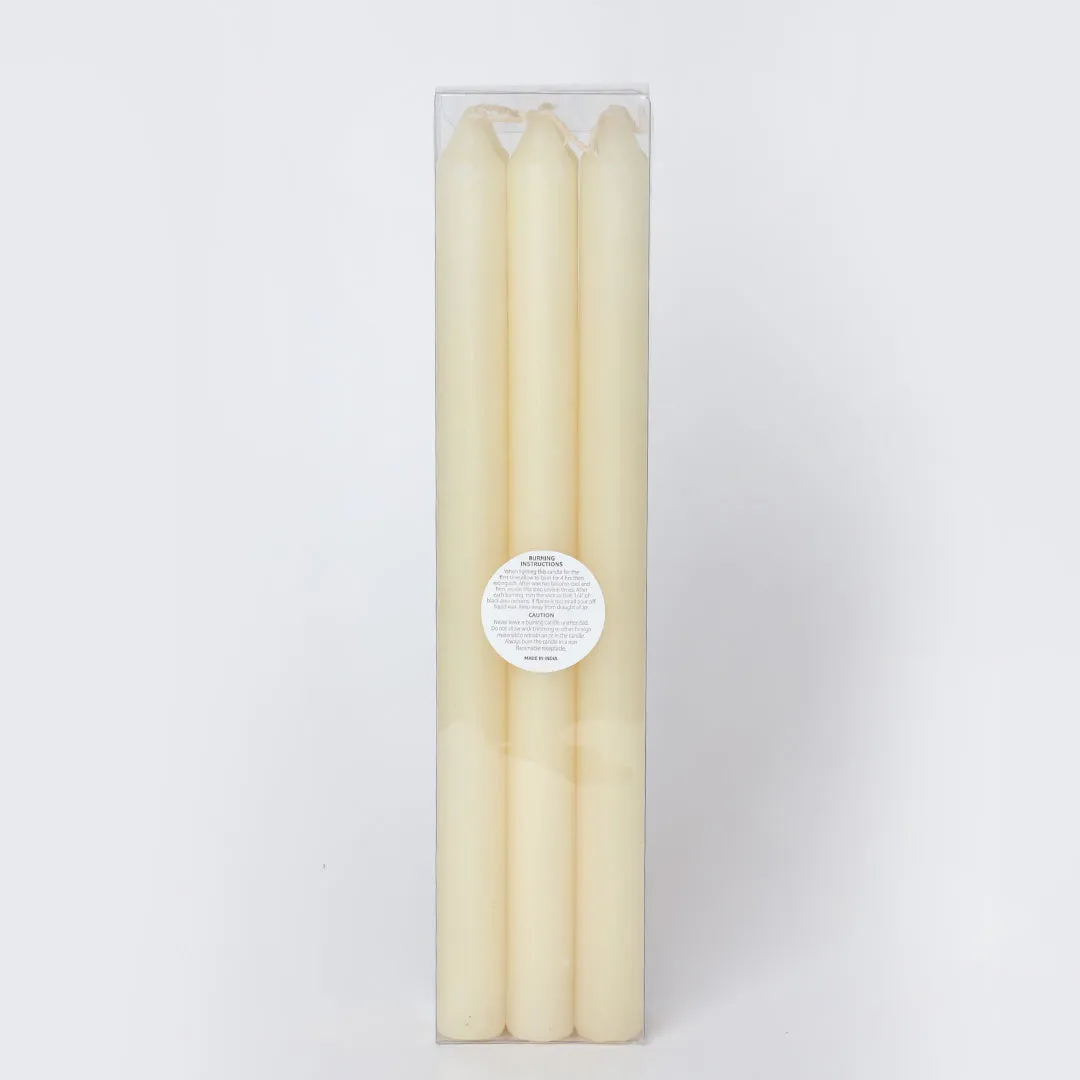 Ivory Taper Candles - Pk of 6(BOGO)