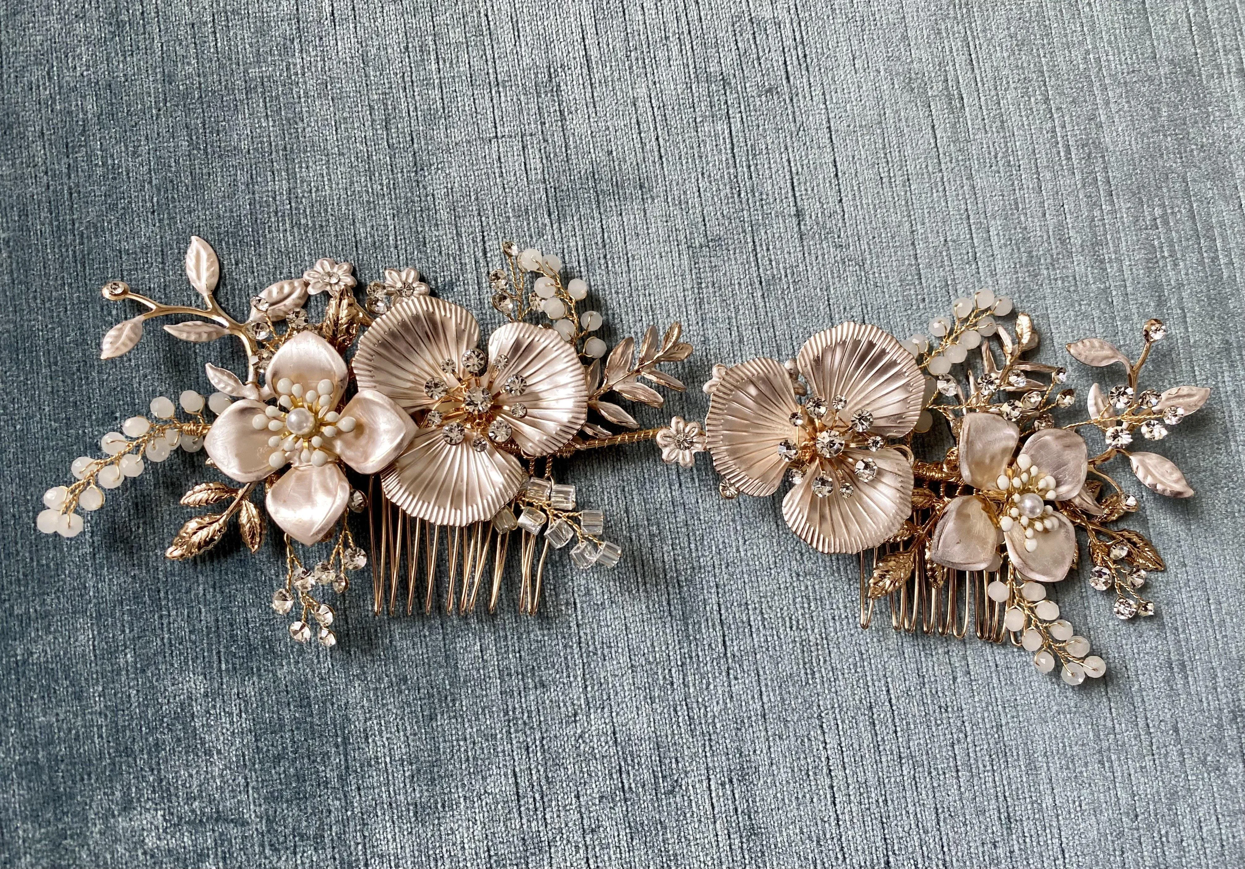 MIA Rose Gold Floral Headpiece