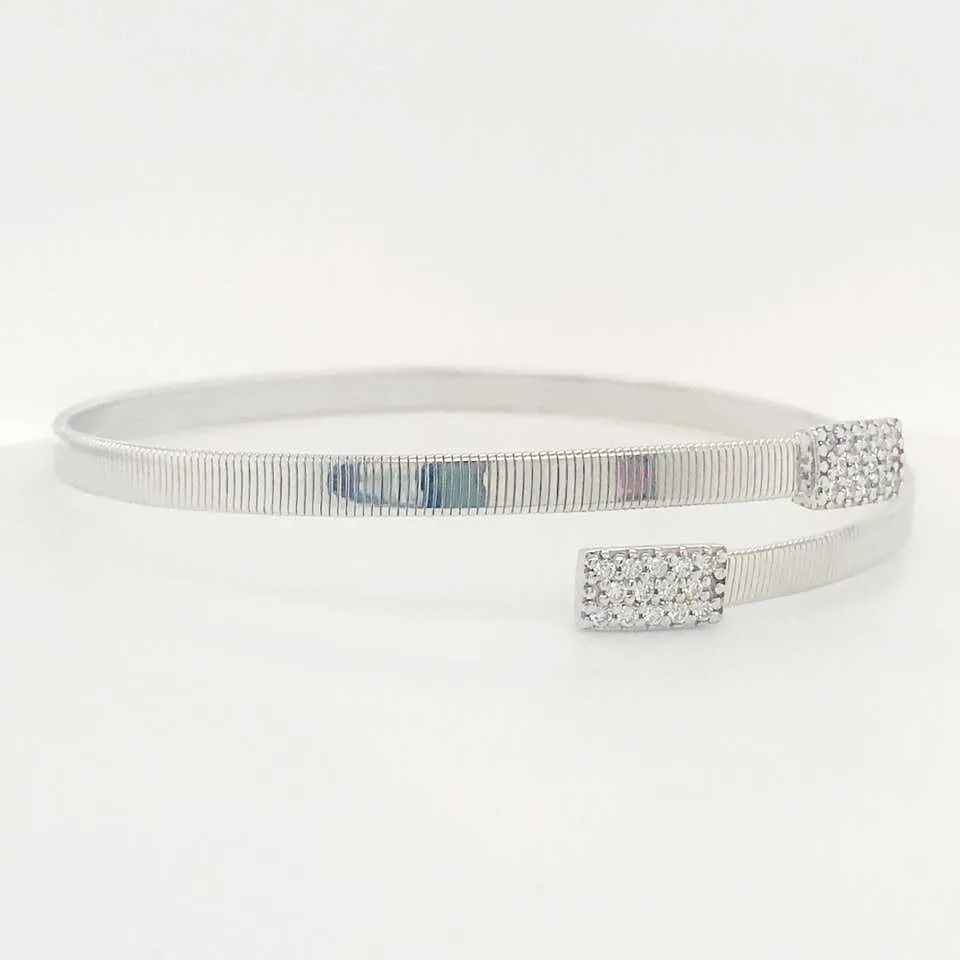 Pave Diamond Bangle Bracelet