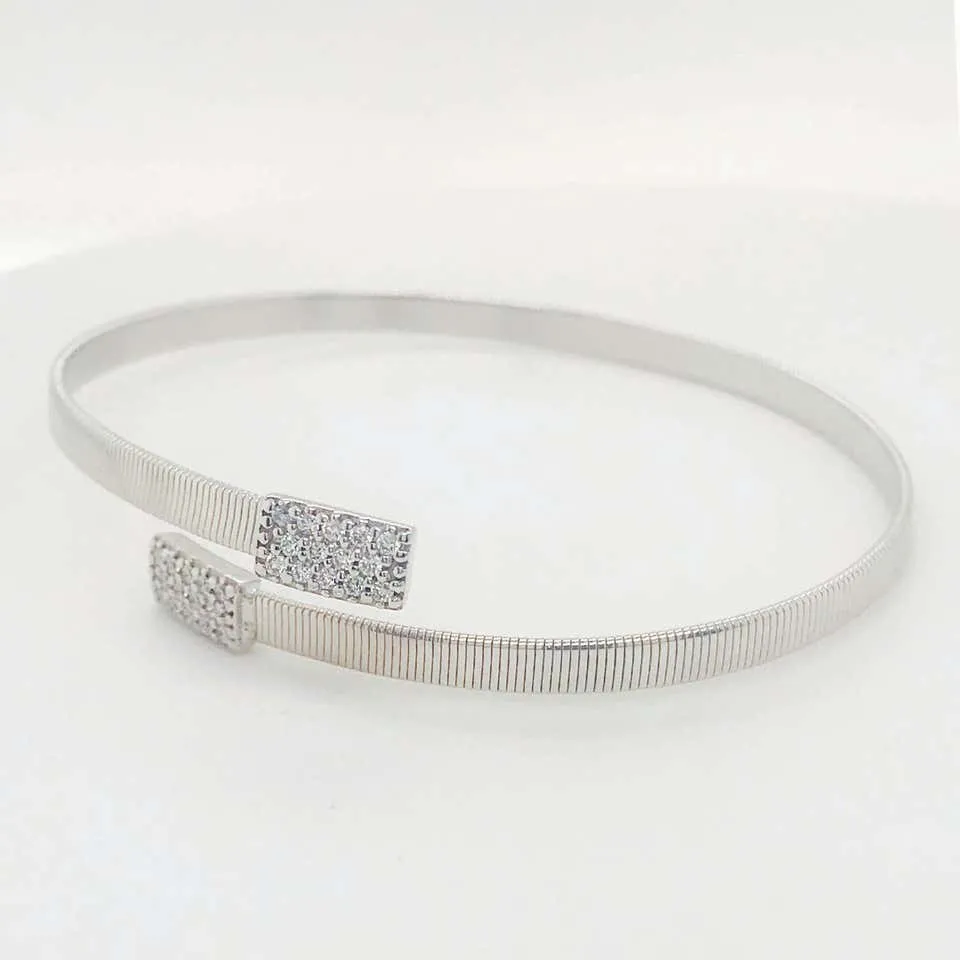 Pave Diamond Bangle Bracelet